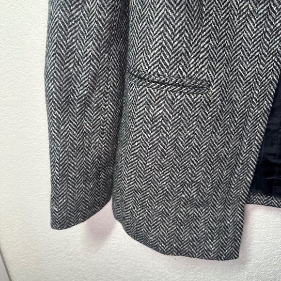 Lauren Ralph Lauren Blazer Herringbone Wool Blend Jacket Women's Size 4 - Picture 4 of 8